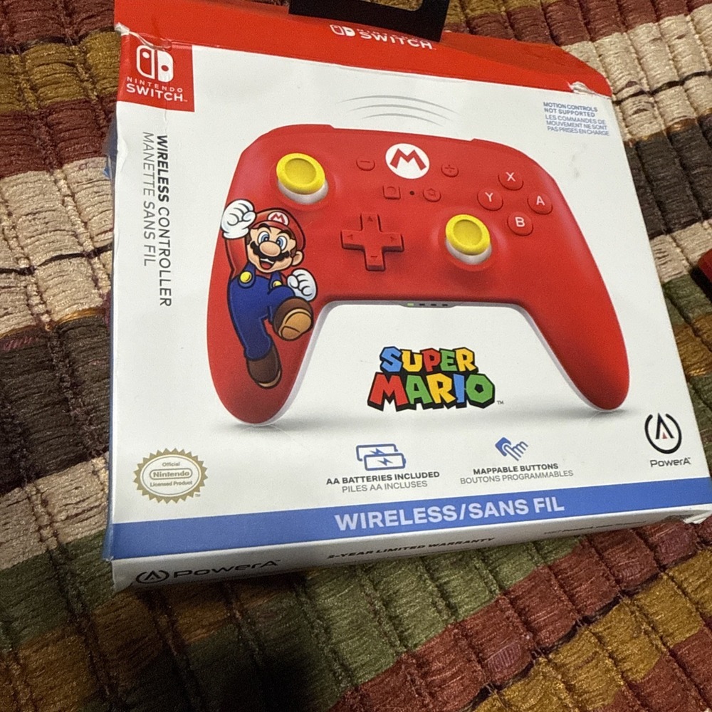 PowerA Wireless Controller for Nintendo Switch - Mario Joy